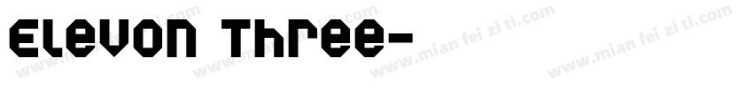 Elevon Three字体转换